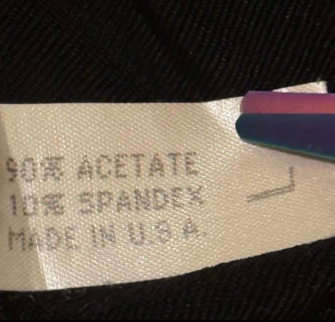 FIORE USA 90’s Black Slinky Floral Sequin LS Maxi Dress Sz L Boho Witchy Goth - Thumbnail 6