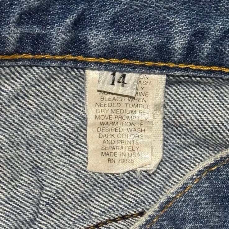 JACK MULQUEEN Late 80’s Medium Wash High Rise Barrel Tapered Jeans Sz 14 / 32 - Thumbnail 5