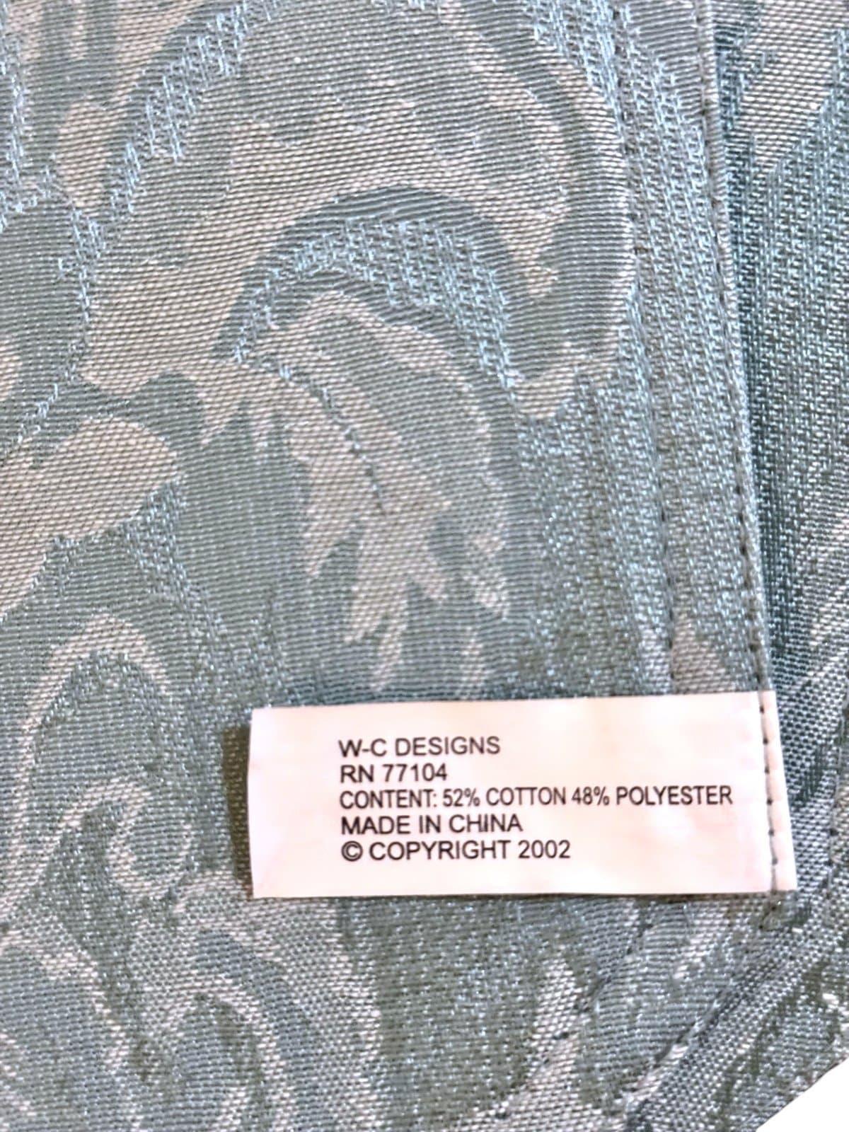 WATERFORD Vintage Icy Blue Damask Royal Palace Collection Placemats (4) 19x13” - Thumbnail 3