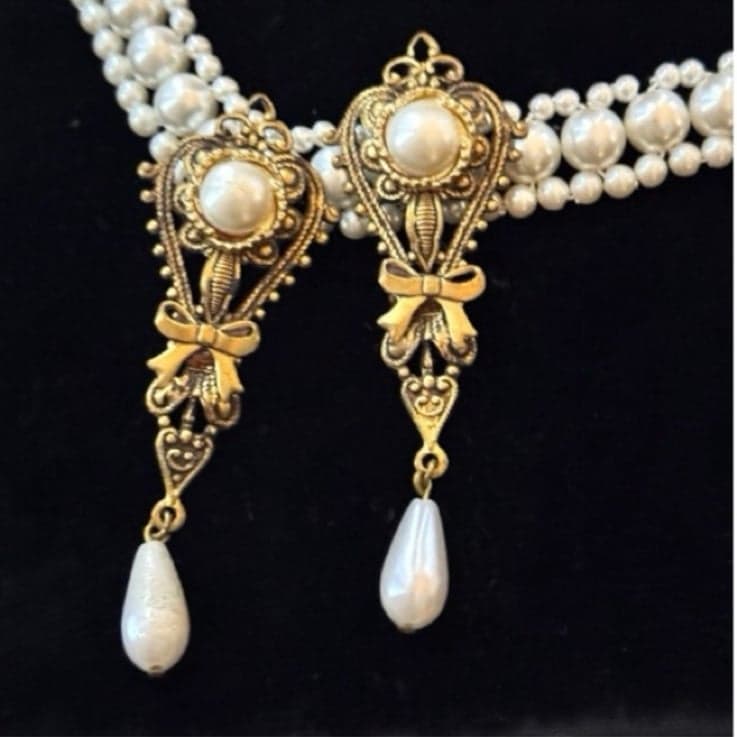 1940-1980 Vintage Branded Costume Jewelry Lot w/Silver Seed Bead Evening Bag - Thumbnail 4