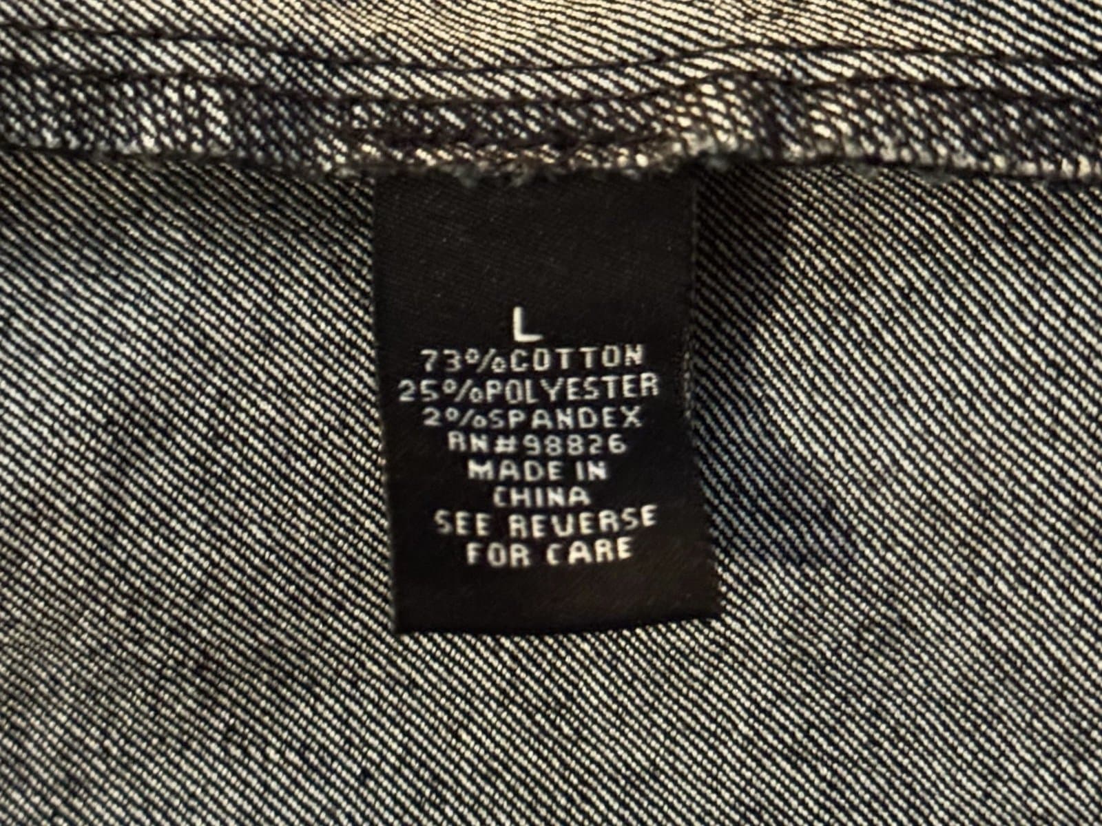 KIKIT Y2K Dark Blue Denim Cropped Peacoat Swing Jean Jacket Sz L - Thumbnail 6