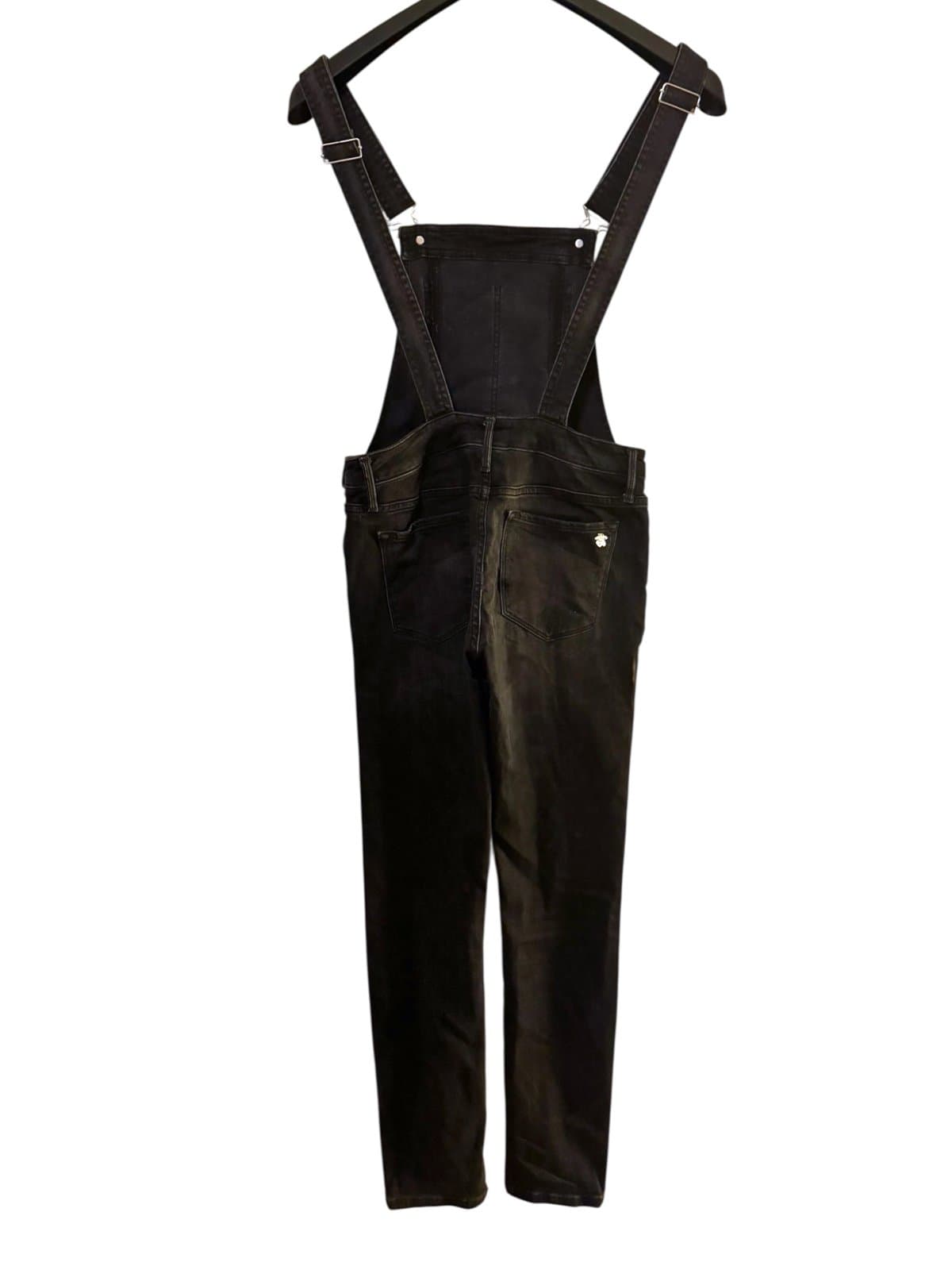 BLACK ORCHID Coal Wash The Skinny Denim Overalls Sz 27 $225 - Thumbnail 3