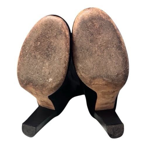 J.CREW Black Suede Bryce Knee-High Block Heel Boots Made in Italy Sz 10 $348 - Thumbnail 8