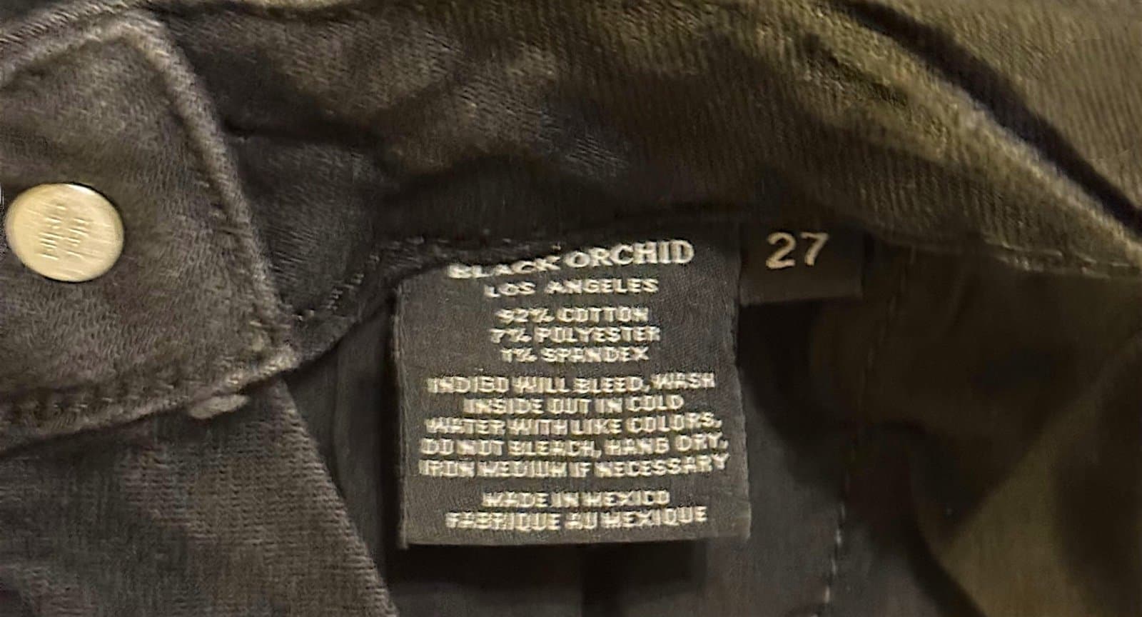 BLACK ORCHID Coal Wash The Skinny Denim Overalls Sz 27 $225 - Thumbnail 5