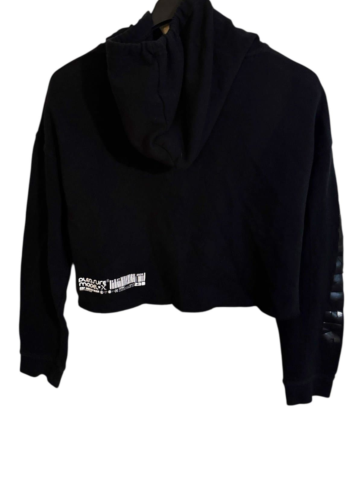 ZEF Industries Black ‘Future Baby’ Cropped Hoodie Sz L Rare Die Antwoord - Thumbnail 5