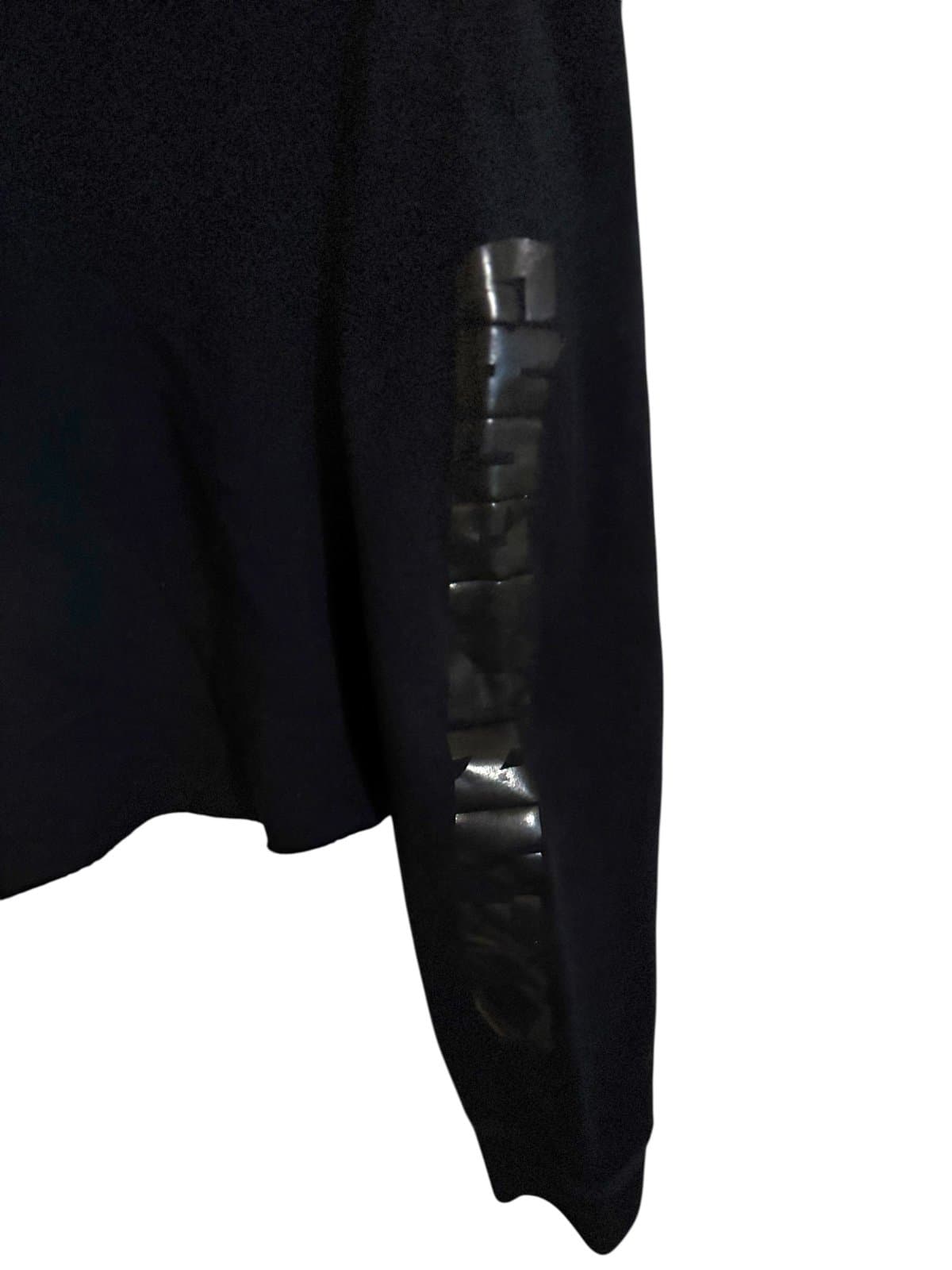 ZEF Industries Black ‘Future Baby’ Cropped Hoodie Sz L Rare Die Antwoord - Thumbnail 4