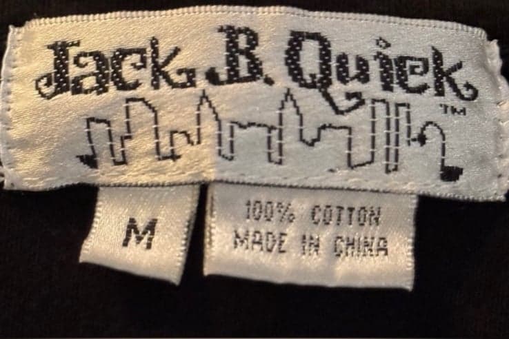 JACK B. QUICK Y2K Black Cotton LS Metallic Sequin & Beaded Spider Web Top Sz M - Thumbnail 5