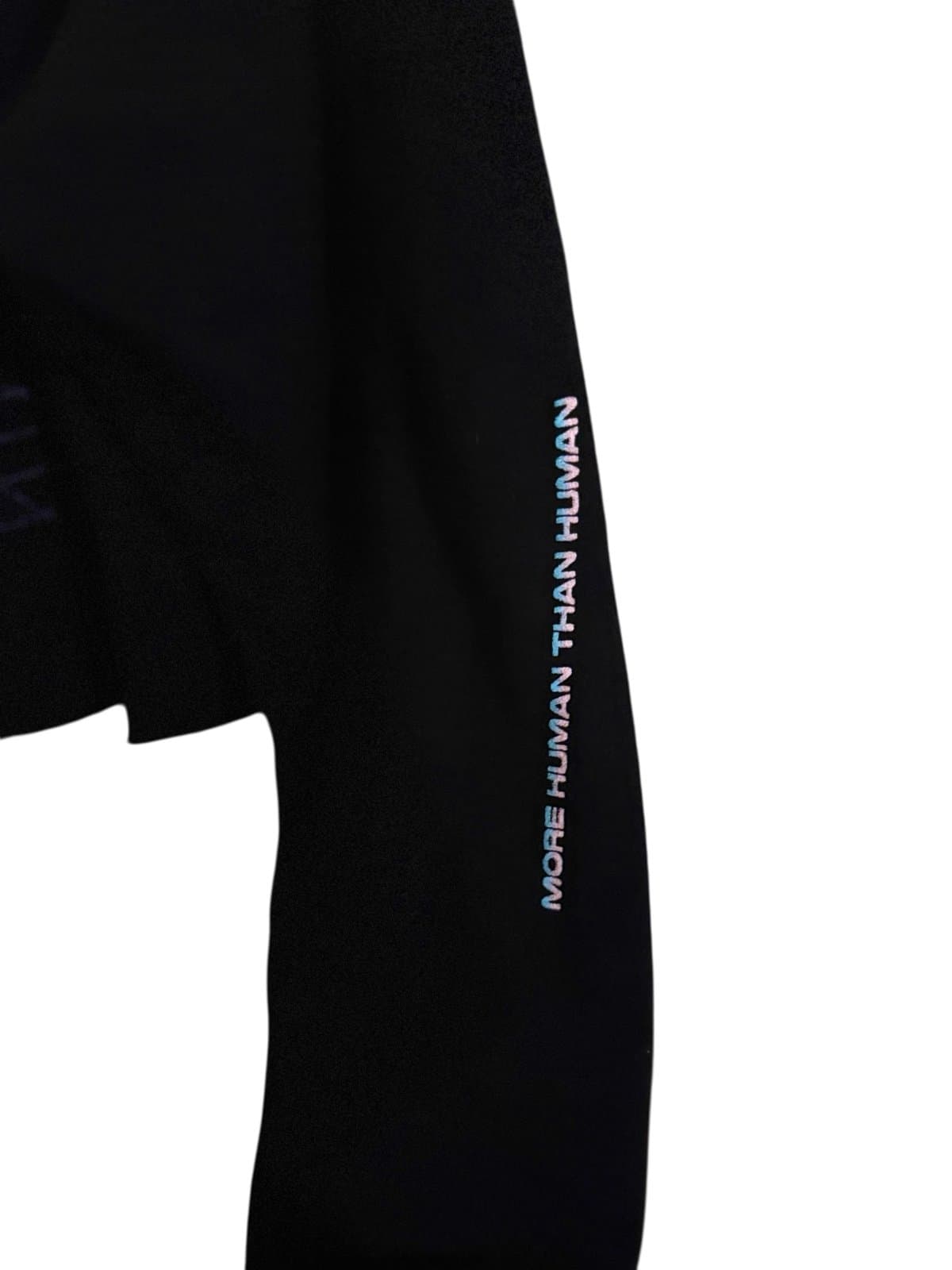 ZEF Industries Black ‘Future Baby’ Cropped Hoodie Sz L Rare Die Antwoord - Thumbnail 3