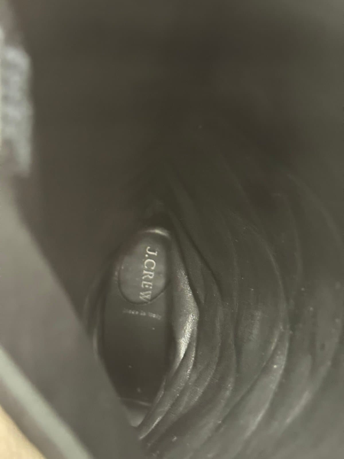 J.CREW Black Suede Bryce Knee-High Block Heel Boots Made in Italy Sz 10 $348 - Thumbnail 6