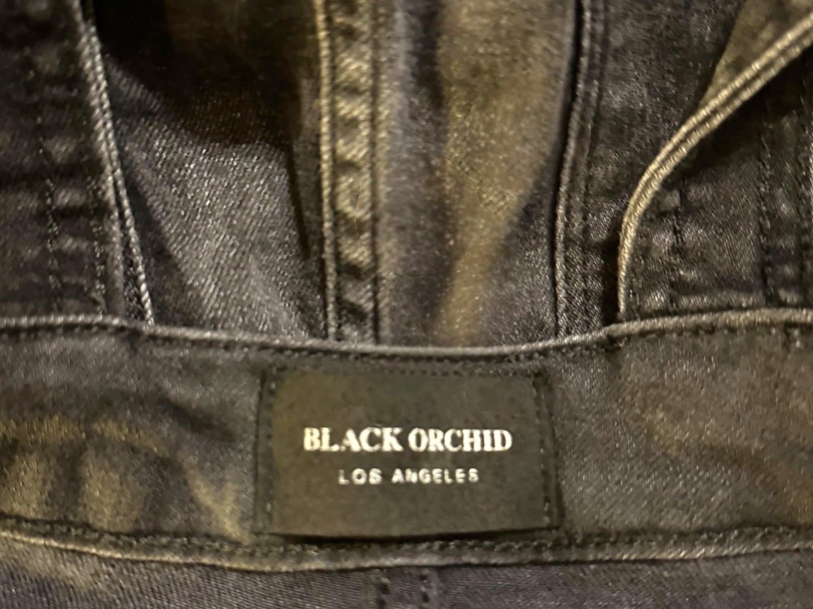 BLACK ORCHID Coal Wash The Skinny Denim Overalls Sz 27 $225 - Thumbnail 4