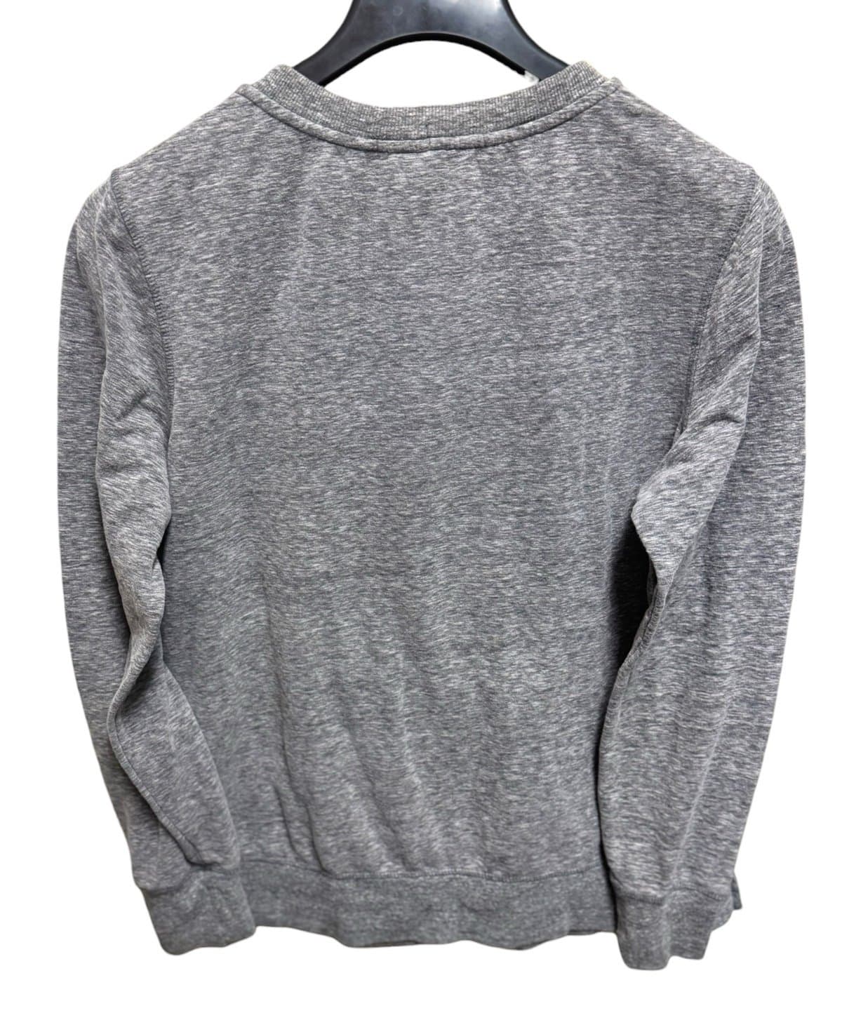 Green Tea Heather Grey Split Neck w/Tie Pullover Sweatshirt Sz XL - Thumbnail 3