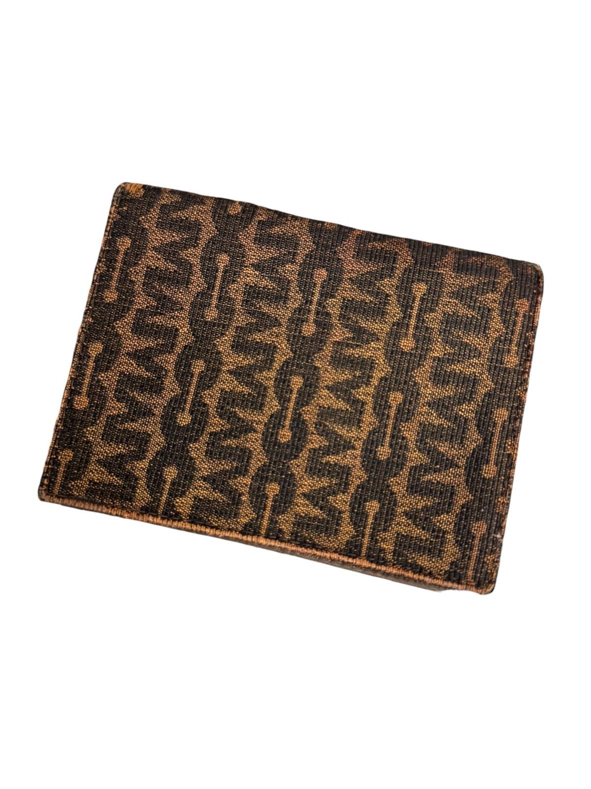 Mark Cross Early 80’s Leather & Canvas Logo Bi-Fold Notepad Holder Unisex - Thumbnail 2