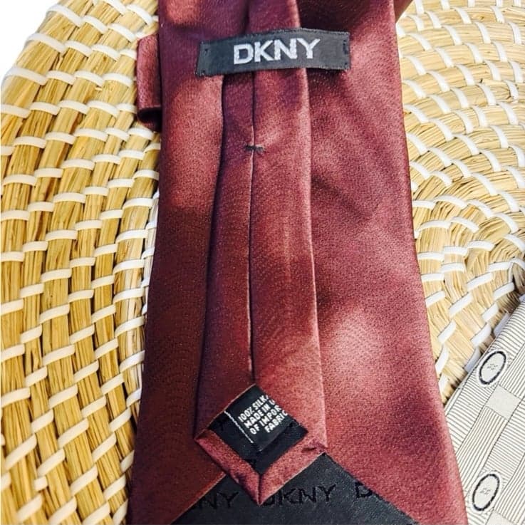 4 90’s / Y2K Designer Silk Men’s Ties - Bill Blass BL DKNY Nautica Michael Kors - Thumbnail 3