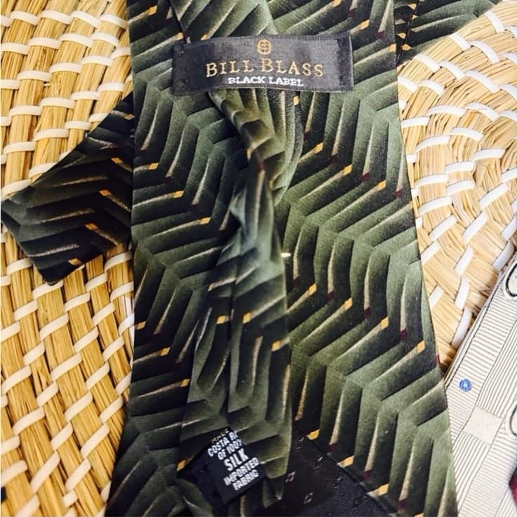 4 90’s / Y2K Designer Silk Men’s Ties - Bill Blass BL DKNY Nautica Michael Kors - Thumbnail 2