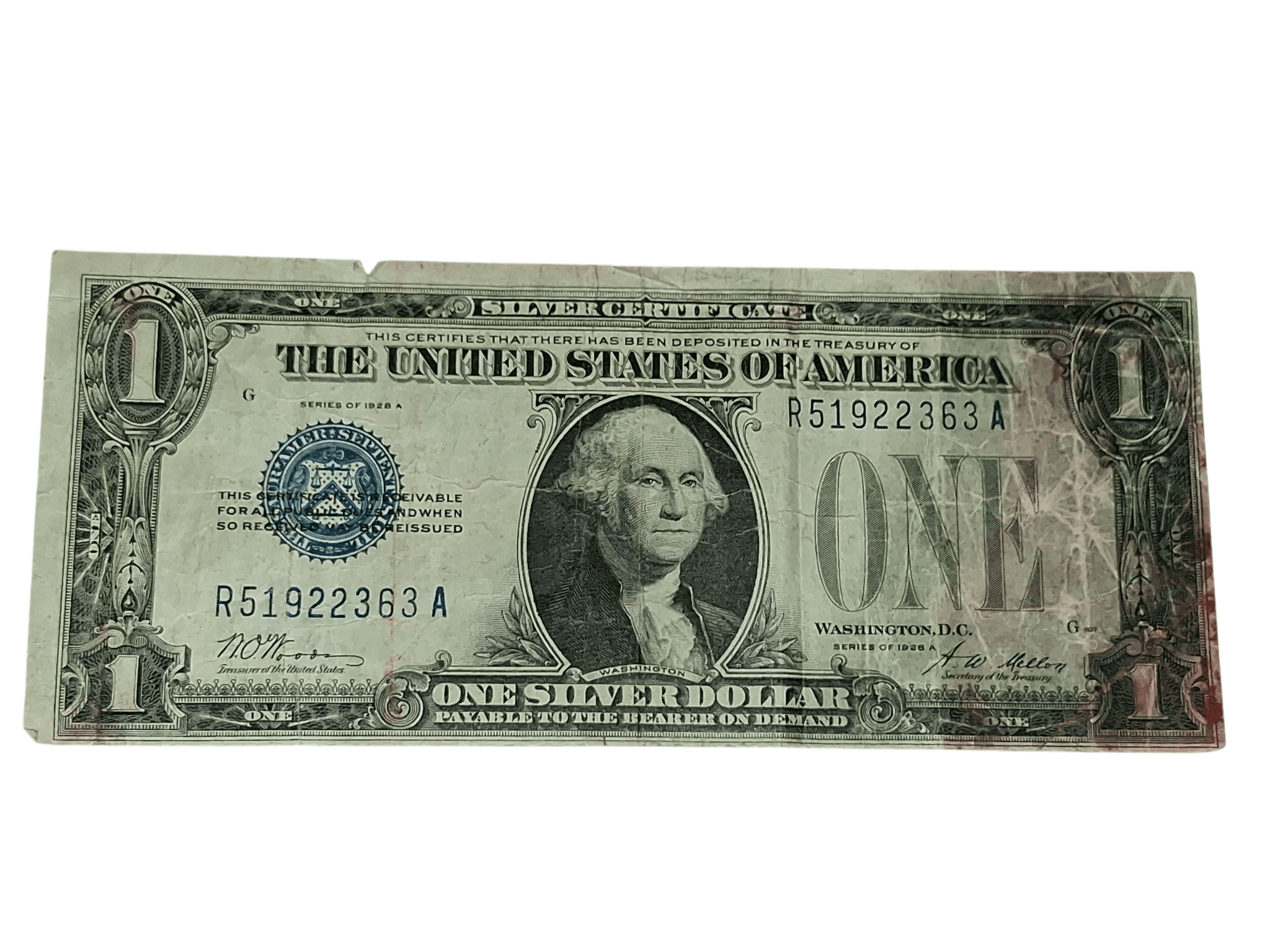 1923 Funny back/ One Dollar bill - Image 1