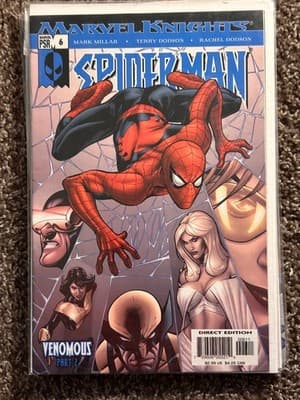 Marvel Spider-Man Marvel Knights #6 Comic Book Venomous Part 2 Direct Ed Bagged - Image 1