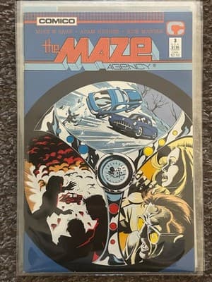Comico The Maze Agency Comics Lot #1-4 #7-8 6 Issues Mike W Barr Adam Hughes - Thumbnail 6