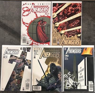 Marvel Avengers Comic Lot 5 Issues 51 52 53 54 55 Busiek Dwyer Remender PG Rated - Image 1