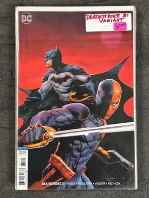DC Deathstroke Lot 31 32 33 34 38 44 Variant Covers Mattina Federici Arkham - Thumbnail 2