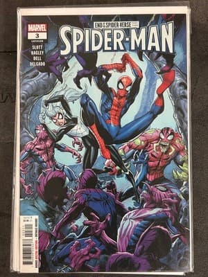 Marvel Spider-Man Comic 3 End Spider-Verse Part Three Bagley Art Full Color - Image 1