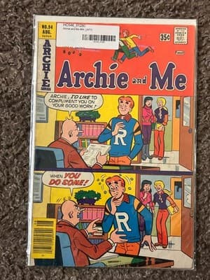 Archie and Me #94 Comic 1977 Aug 35c Archie Series Vintage Cover Collectible VG - Image 1