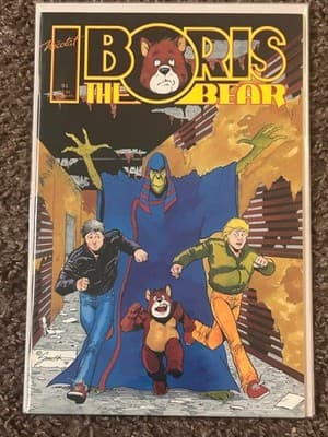 Boris The Bear Comic Book Issue 31 Cover Signed 1991 Indie Humor Bear Bagged - Image 1