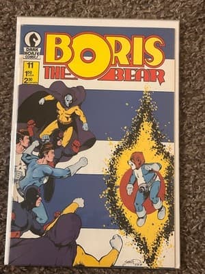 Dark Horse Boris The Bear Comic Book #11 1987 Signed Cover Smith VG Bagged - Image 1