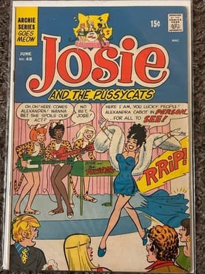 Archie Josie and The Pussycats Comic No 48 June 15c Archie Series Goes Meow - Image 1