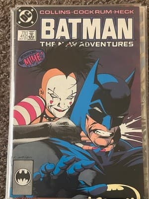 Batman The New Adventures #412 Oct 1987 DC Comics The Mime Intro VF Cover Art - Image 1