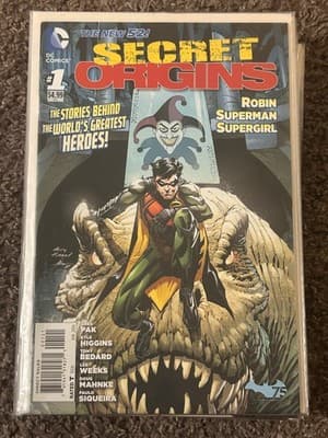 DC Comics Secret Origins #1 2014 The New 52 Robin Superman Supergirl Comic Book - Image 1