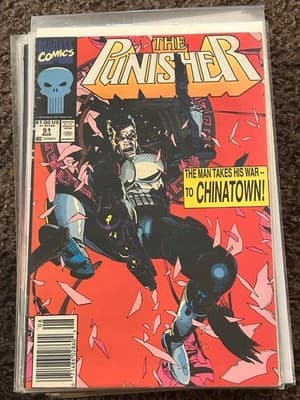 Marvel The Punisher Comic Book #51 Aug Chinatown Cover 1993 VF Read Copy Bagged - Image 1