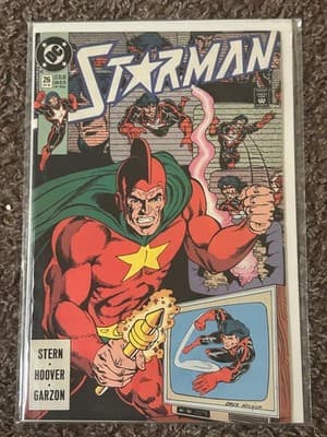 DC Starman Comic Book Lot #15 #26 1989 Stern Lyle & Hanna Garzon Bagged 2 Keys - Thumbnail 3