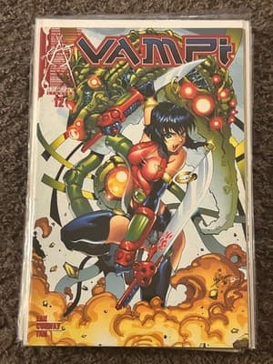 VAMPI 12 Anarchy Studios Comic Book Bagged Boarded Color Cover Manga Style - Image 1