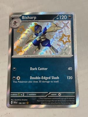 Pokemon Holo Lot Quaxwell Bisharp Skiploom Silicobra SV Series Holo Rare Shiny - Thumbnail 6