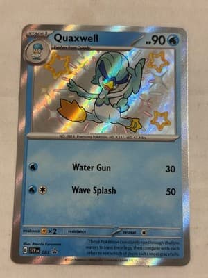 Pokemon Holo Lot Quaxwell Bisharp Skiploom Silicobra SV Series Holo Rare Shiny - Thumbnail 2