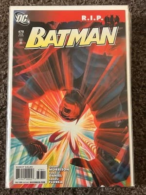 DC Batman #678 Comic Book 2008 Grant Morrison Tony Daniel R.I.P. Bagged Direct - Image 1