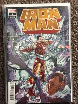 Marvel Iron Man #1 Variant Edition Dustin Weaver Cover Full Color Comic Bagged - Image 1