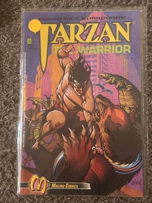 Malibu Comics Tarzan The Warrior Issue 2 of 5 Comic Book Edgar Rice Burroughs - Image 1
