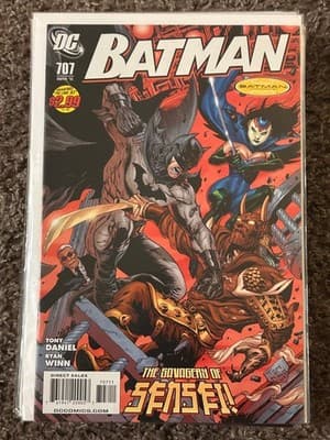 Batman #707 Comic Apr 2011 DC Tony Daniel Ryan Winn Bagged Boarded VG Cover - Image 1