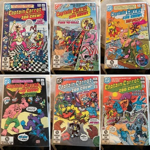 Lot Of 12 Captain Carrot and His Amazing Zoo Crew #8 - 19 (1983 DC) - Image 1