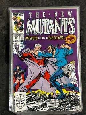 Marvel The New Mutants Comic Lot #74-81 8 Issues 1989 X-Men Cameos Vintage - Thumbnail 3
