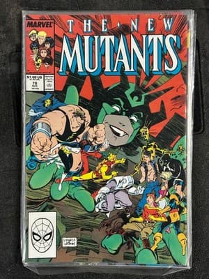 Marvel The New Mutants Comic Lot #74-81 8 Issues 1989 X-Men Cameos Vintage - Thumbnail 6