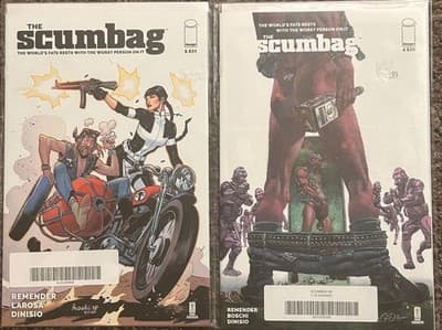Image The Scumbag Comics Lot #1 & #4 1:10 Variant Remender Larosa Boschi Dinisio - Image 1