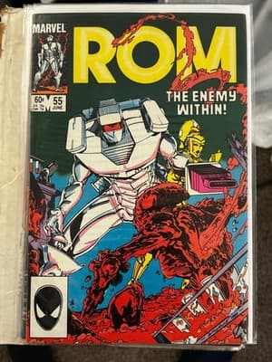 Marvel ROM Spaceknight Comic Lot Issues 55 56 57 58 59 Bagged Boarded Set of 5 - Thumbnail 2