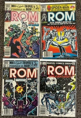 Marvel ROM Spaceknight Comics Lot 5 Issues 17 24 25 27 30 Guest Stars Nova X-Men - Image 1