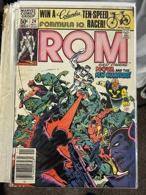 Marvel ROM Spaceknight Comics Lot 5 Issues 17 24 25 27 30 Guest Stars Nova X-Men - Thumbnail 2