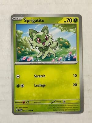 Pokemon TCG Lot 9 Cards Scatterbug Sprigatito Drifloon Riolu Muk Blissey 2023 - Thumbnail 3