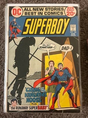 DC Superboy #189 Aug 20c Curse of the Hangmans Noose Vintage Comic Silver Age - Image 1