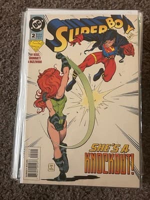 DC Comic Book Superboy Issue 2 Shes A Knockout Cover Bagged Boarded Collectible - Image 1