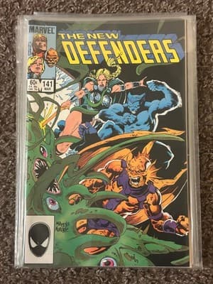 Marvel The New Defenders 141 Comic Book 60c Mar VF VG Classic Cover Art Bagged - Image 1